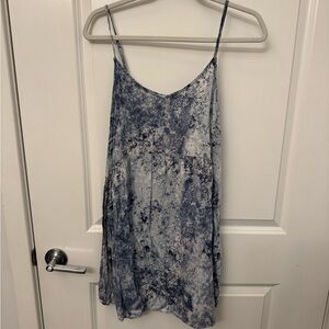 Wild Fable Blue and White Tie-Dye Mini Dress